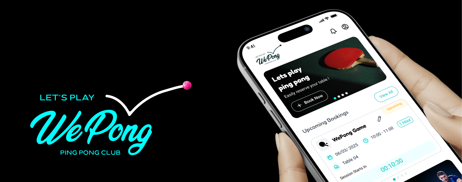 WePong mobile interface designs